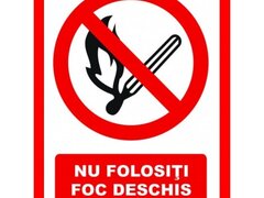 Placute nu folositi foc deschis